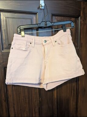Universal Thread Light Pink Cuffed Denim Shorts